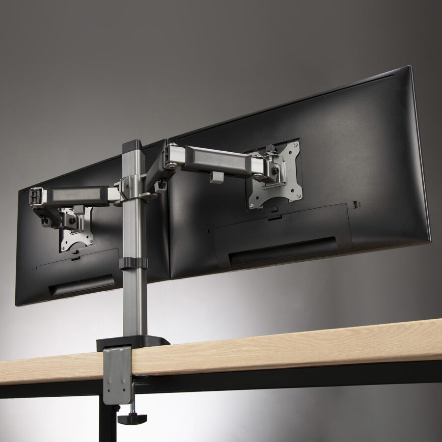 Deluxe Ergo Office Kétmonitoros Forgatható Tartó, 17"-32", max. 9kg, ER-449 - Image 4
