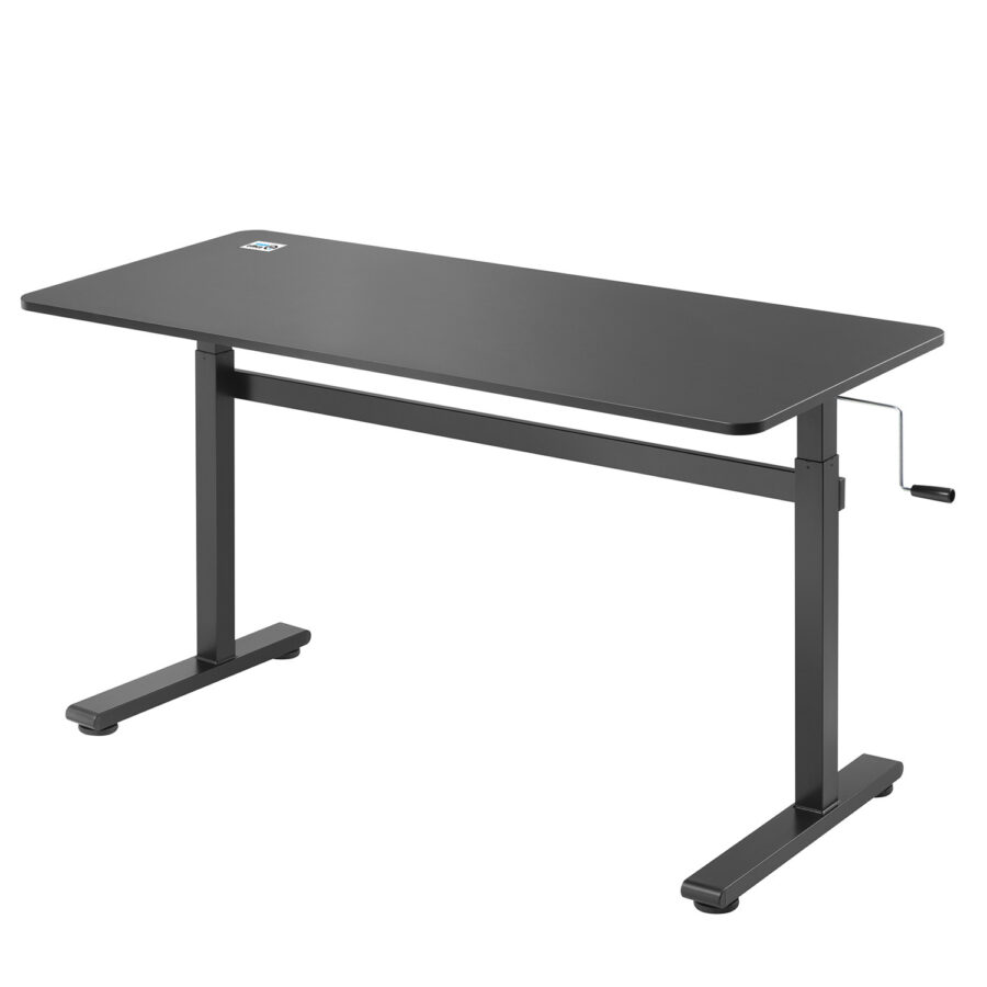 Ergo Office kézi magasságállítású íróasztal, max 40 kg, max magasság 117 cm, álló-ülő munkalappal, ER-401 B - Image 3