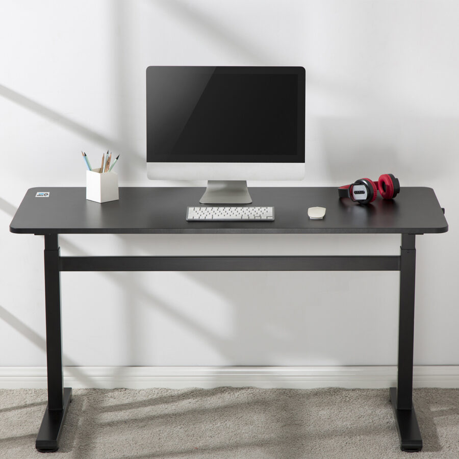 Ergo Office kézi magasságállítású íróasztal, max 40 kg, max magasság 117 cm, álló-ülő munkalappal, ER-401 B - Image 8