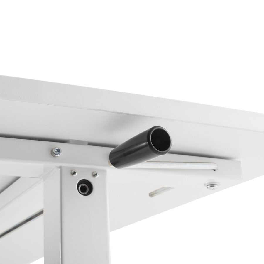 Ergo Office Kézi Magasságállítású Íróasztal, max 40 kg, max magasság 117 cm, álló-ülő munkavégzéshez, ER-401 W - Image 8