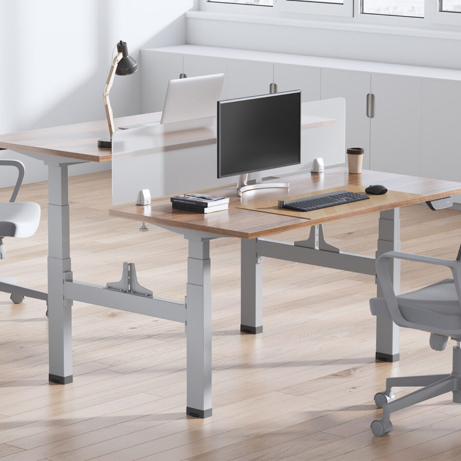 Ergo Office ER-404G Dupla Elektromos Állítható Magasságú Íróasztal, Max 128cm, Max 125kg x2, Asztallap Nélkül - Image 4
