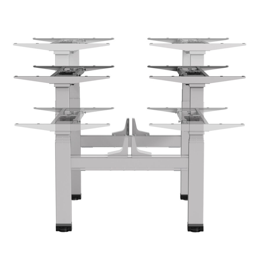 Ergo Office ER-404G Dupla Elektromos Állítható Magasságú Íróasztal, Max 128cm, Max 125kg x2, Asztallap Nélkül - Image 8