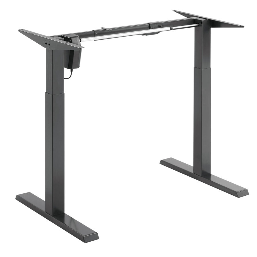 Ergo Office ER-433 Elektromosan Állítható Magasságú Íróasztal, Szürke, Max. Magasság 123 cm, 80 kg - Asztallap Nélkül - Image 2