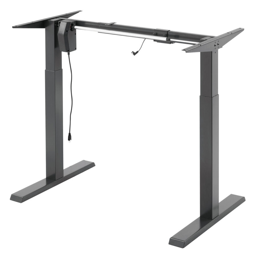 Ergo Office ER-433 Elektromosan Állítható Magasságú Íróasztal, Szürke, Max. Magasság 123 cm, 80 kg - Asztallap Nélkül - Image 9
