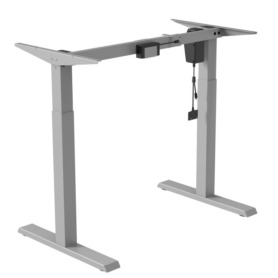 Ergo Office ER-403G Elektromosan Állítható Magasságú Íróasztal, Szürke, Max. 123 cm, Max. 70 kg, Asztallap Nélkül - Image 7