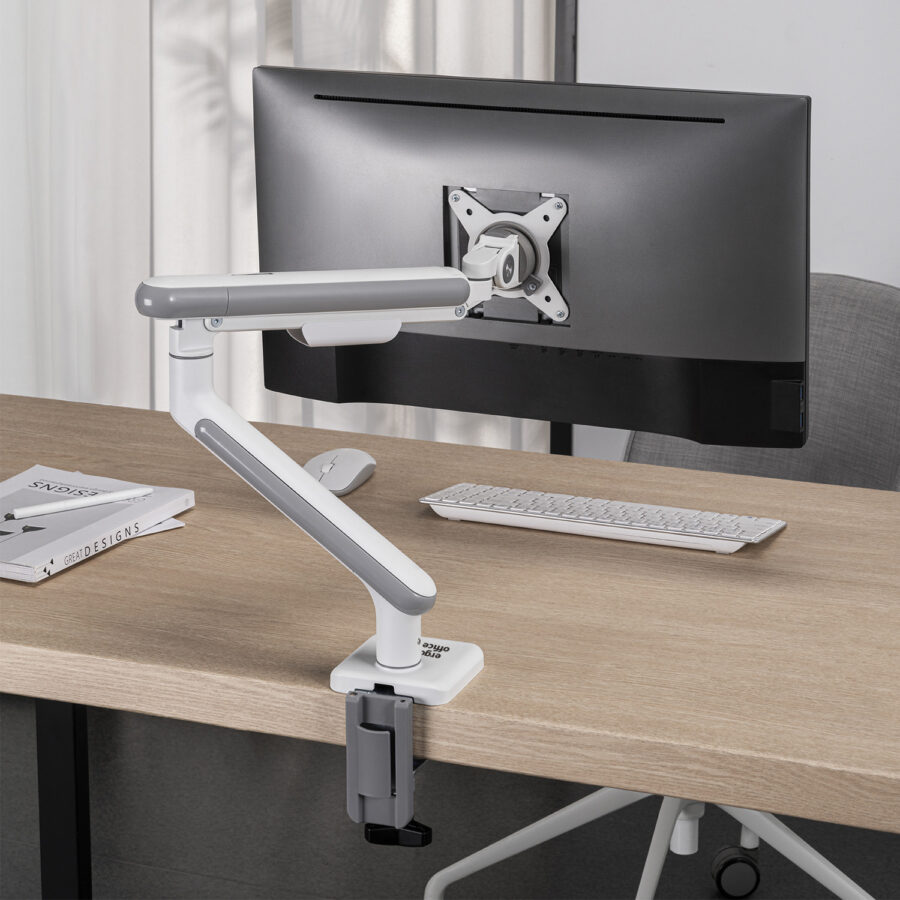 Ergo Office LCD Monitor Asztali Tartó, Gázrugós, VESA 75x75 és 100x100, 17-32" 9kg, ER-751