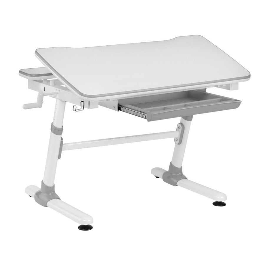 Ergo Office Gyerek Ergonomikus Íróasztal Állítható Magassággal, Szürke, max 100kg, ER-417 2 részes - Image 3