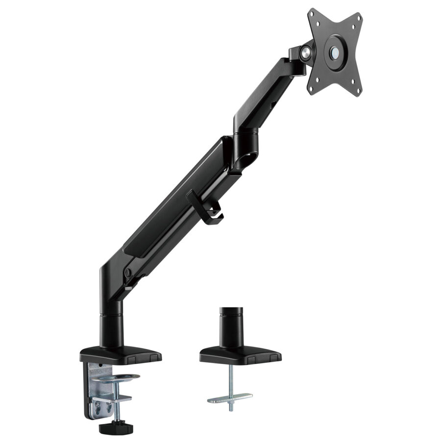 Ergo Office Fekete Asztali Monitor Tartó, Gázrugós, 17"-32", 9 kg, ER-405B - Image 2