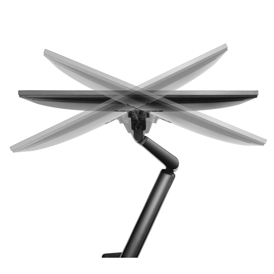Ergo Office Fekete Asztali Monitor Tartó, Gázrugós, 17"-32", 9 kg, ER-405B - Image 7