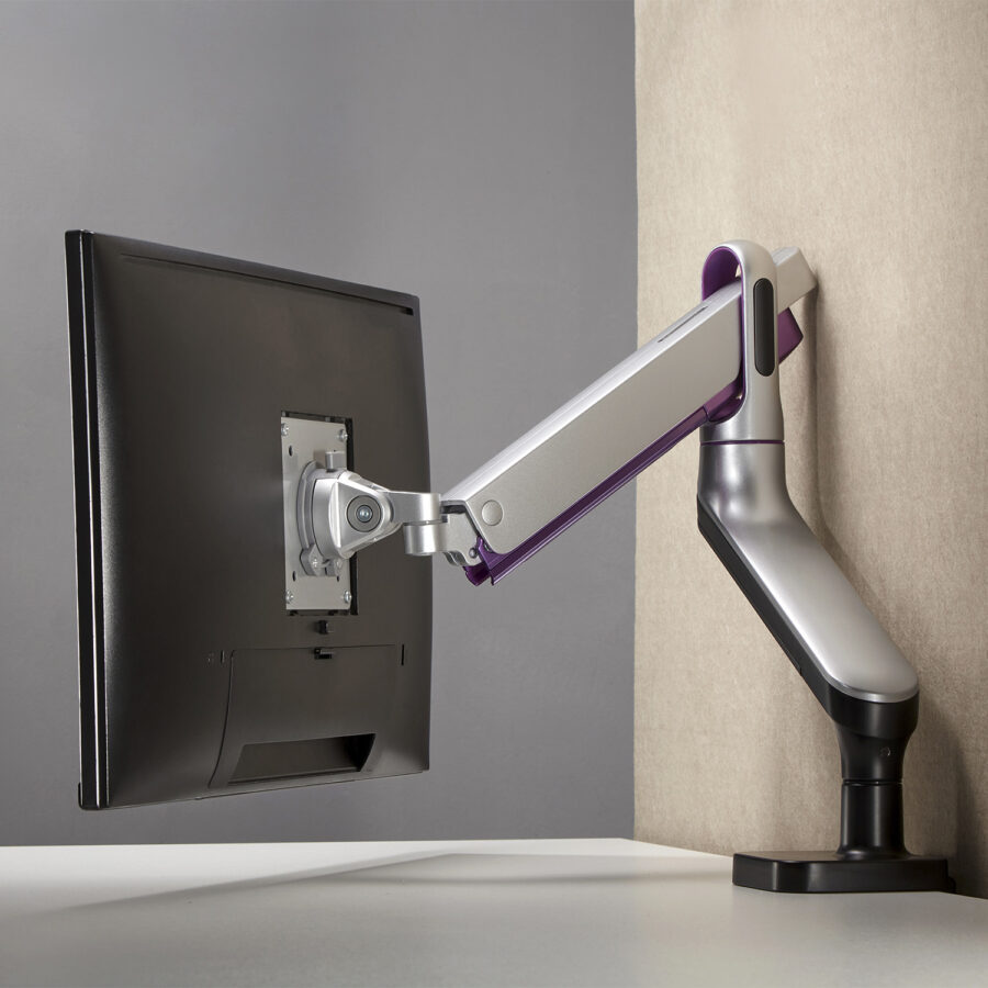 Ergo Office Prémium Kettős Karos Monitor Tartó, Gázrugós, 17"-32", 9 kg, ER-436